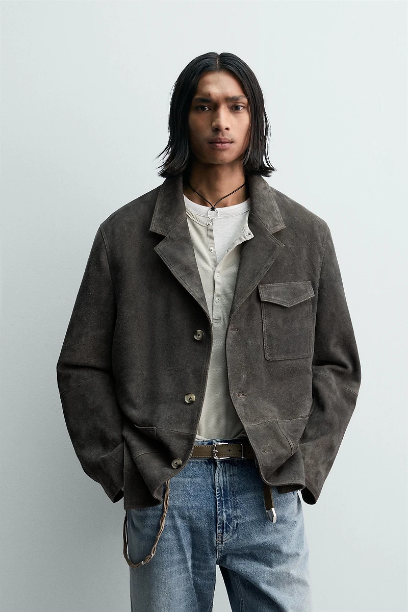 VESTE EN DAIM