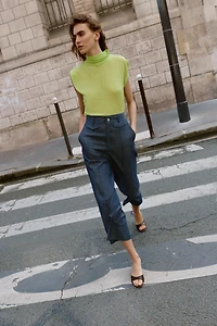 LINEN CULOTTE PANTS