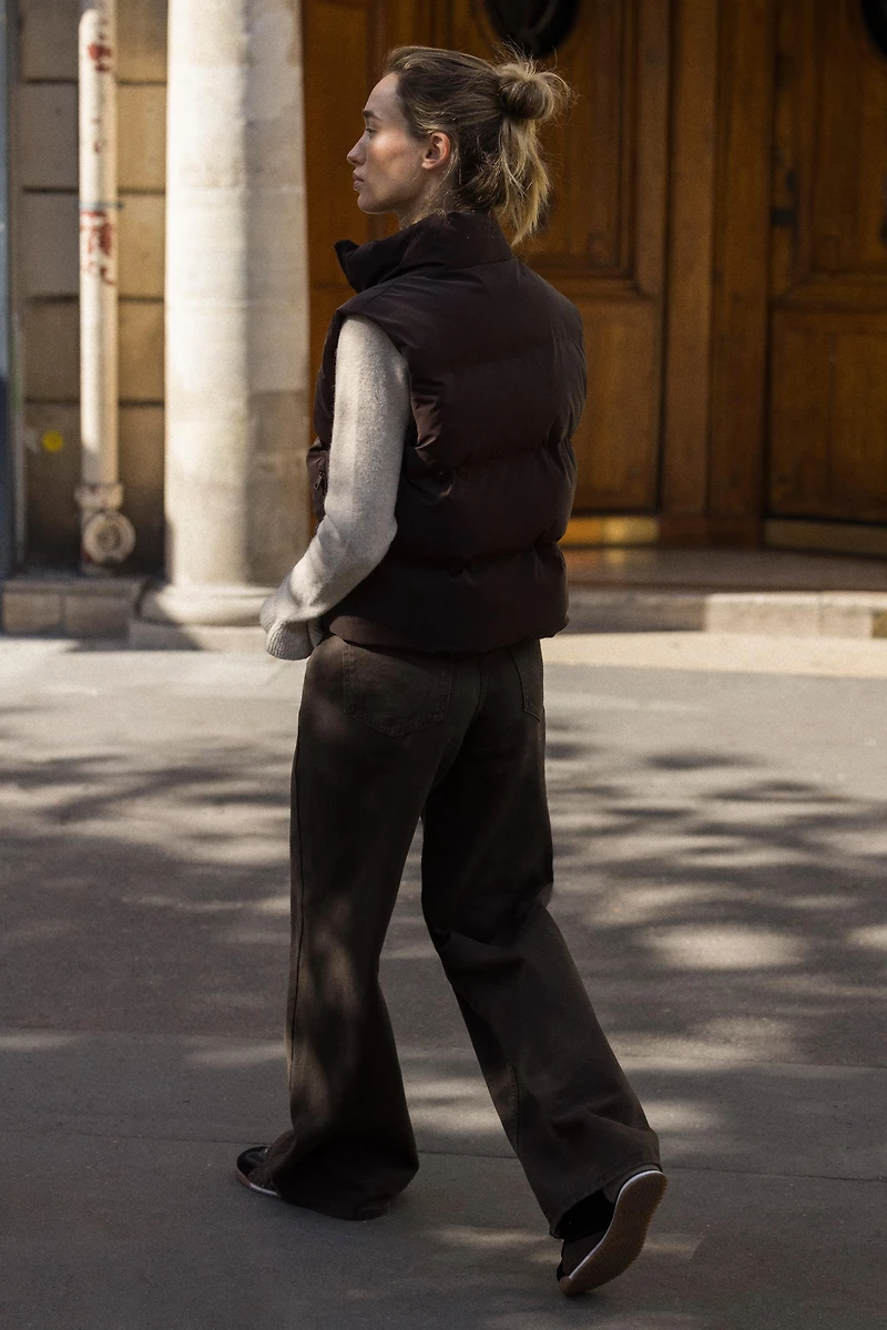 DOUDOUNE SANS MANCHES MATELASSÉE ENDUITE