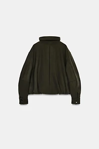 BLOUSON BOMBER MINIMAL AVEC LAINE ZW COLLECTION