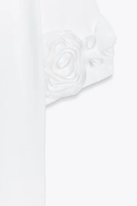 T-SHIRT FLEURS VOLUME