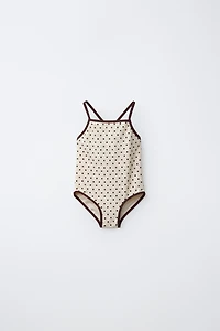 2-6 ANS/ MAILLOT DE BAIN TEXTURE POIS