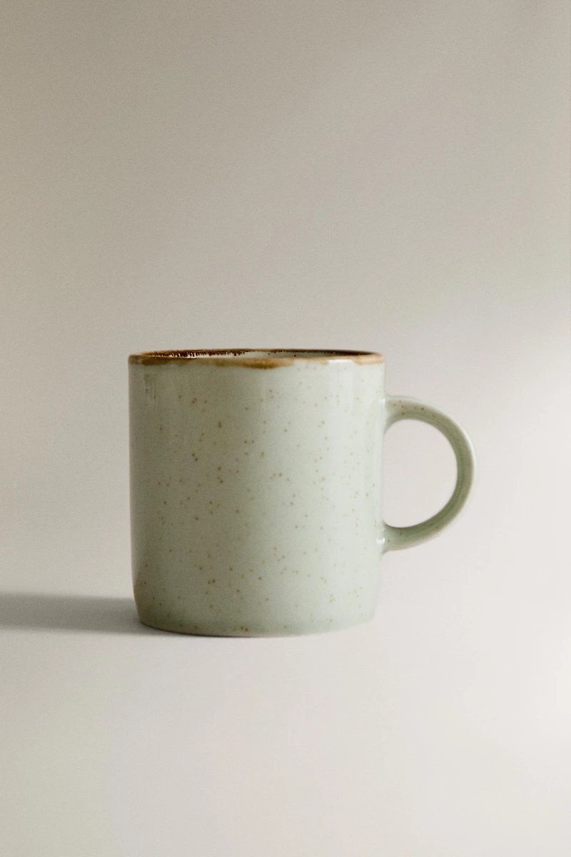 TASSE PORCELAINE BORD VIEILLI
