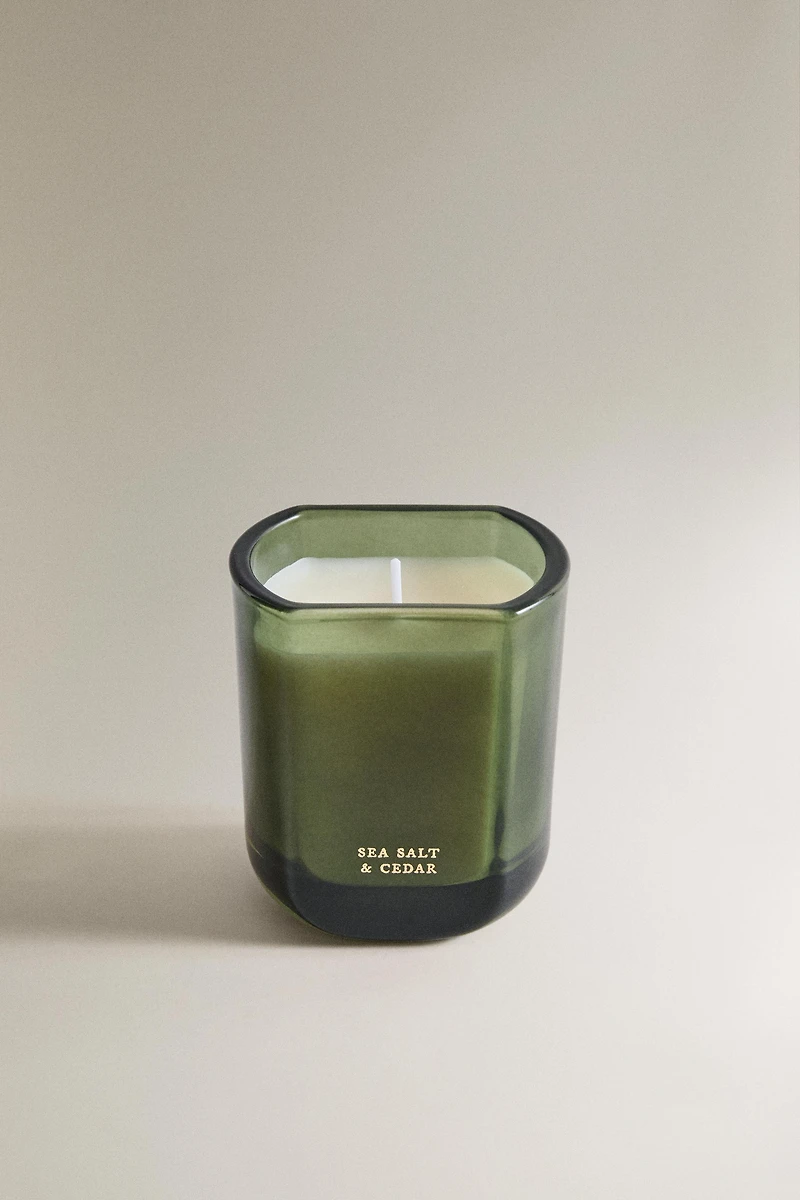 (220 G) SEA SALT & CEDAR SCENTED CANDLE