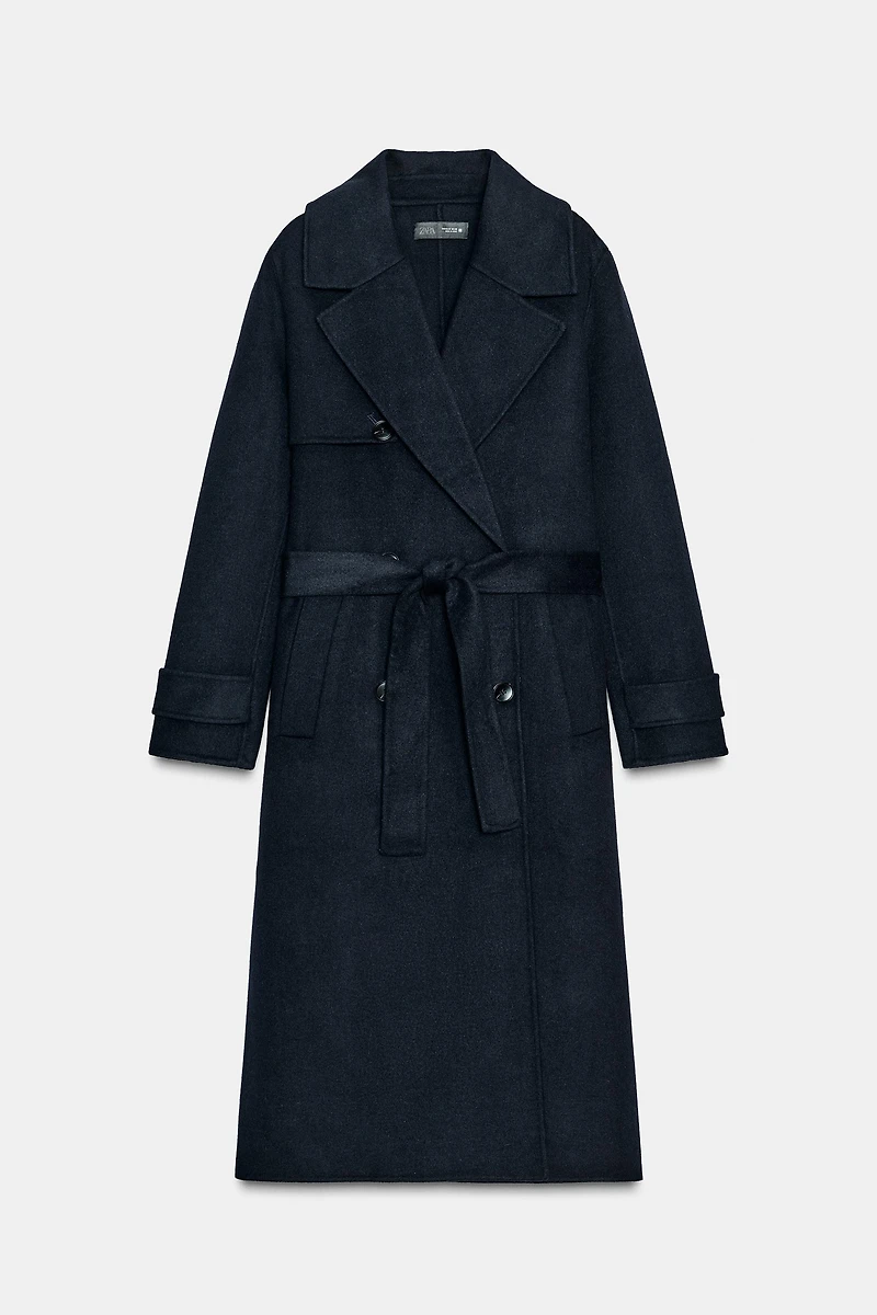 BELTED WOOL COAT