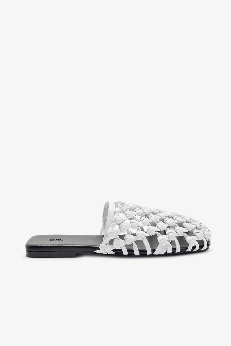 LIMITED EDITION BRAIDED LEATHER SLINGBACK SHOES