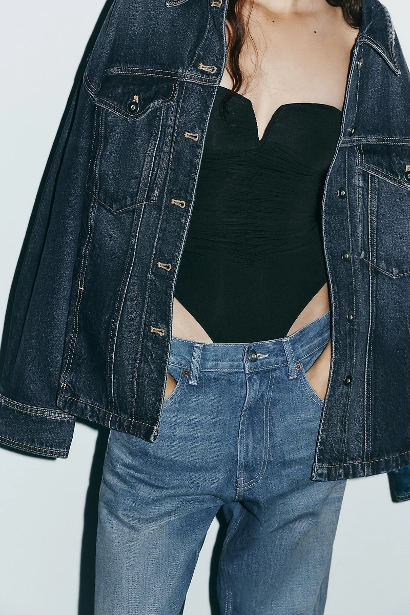 BODY BANDEAU EN POLYAMIDE À PLIS