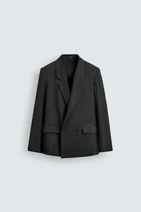 STRIPED DOUBLE BREASTED BLAZER