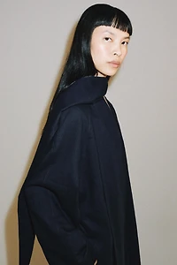 OVERSIZED LINEN BLEND COAT ZW COLLECTION