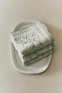 LOT DE SERVIETTES INVITÉES JACQUARD VELOURS (LOT 3)
