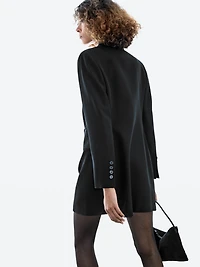 Robe blazer avec détail satin