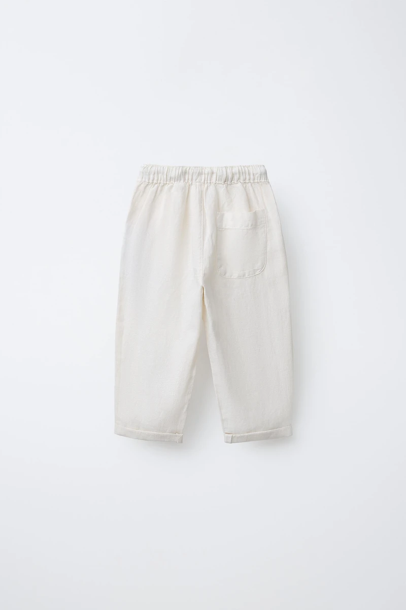 PANTALON FLUIDE AVEC LIN