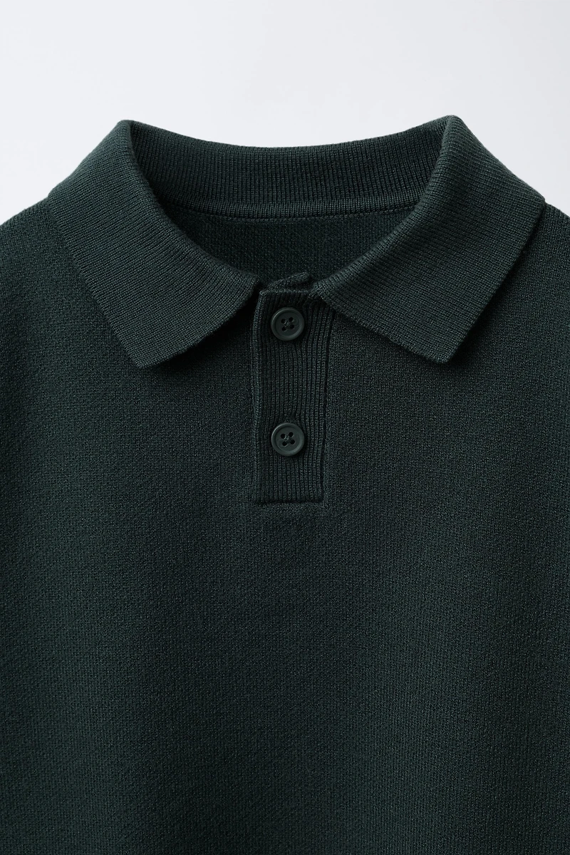 BASIC KNIT POLO SHIRT