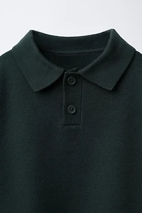 BASIC KNIT POLO SHIRT
