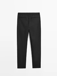 100% cotton jogger fit trousers