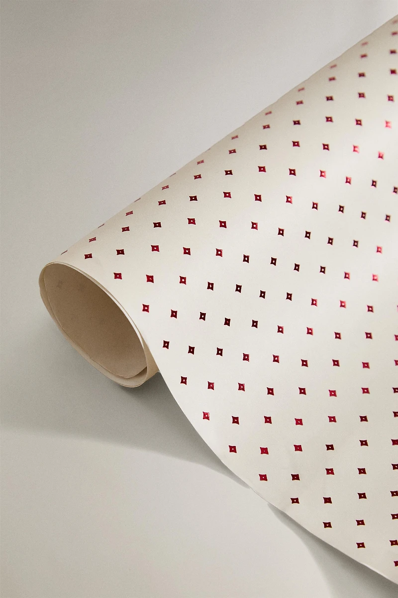CHRISTMAS MATTE DOTTED GIFT WRAPPING PAPER