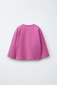 BASIC EMBROIDERED HEART T-SHIRT