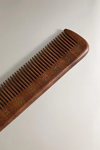 BABY BRUSH AND COMB SET WITH FLOWERS