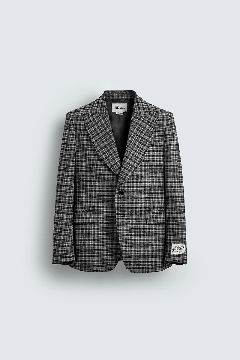 CHECKERED SUIT BLAZER HARRY LAMBERT FOR ZARA X DISNEY