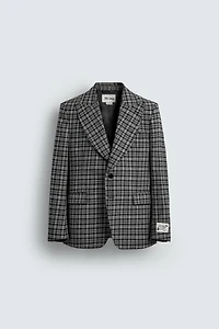 CHECKERED SUIT BLAZER HARRY LAMBERT FOR ZARA X DISNEY