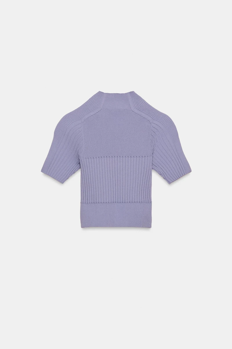 RIB KNIT CROP TOP