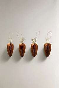 PACK OF CARROT PAPER DECORATIONS (PACK OF 2)