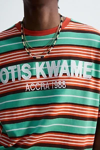 EMBROIDERED STRIPED T-SHIRT © OTIS KWAME KYE QUAICOE