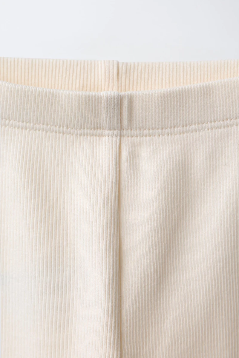 TWO-PACK OF PLAIN RIBBED LEGGINGS