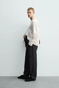 T-SHIRT RELAXED EN COTON FLAMMÉ