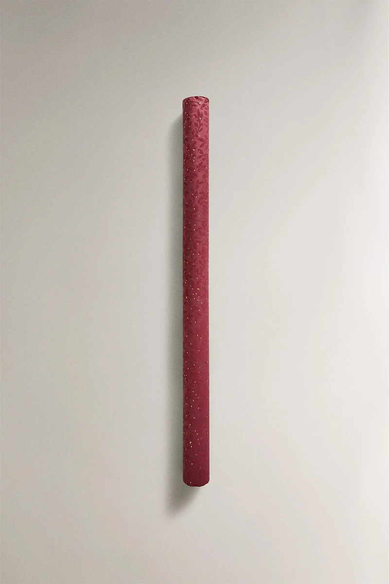 CHRISTMAS HOLLY LEAF WRAPPING PAPER