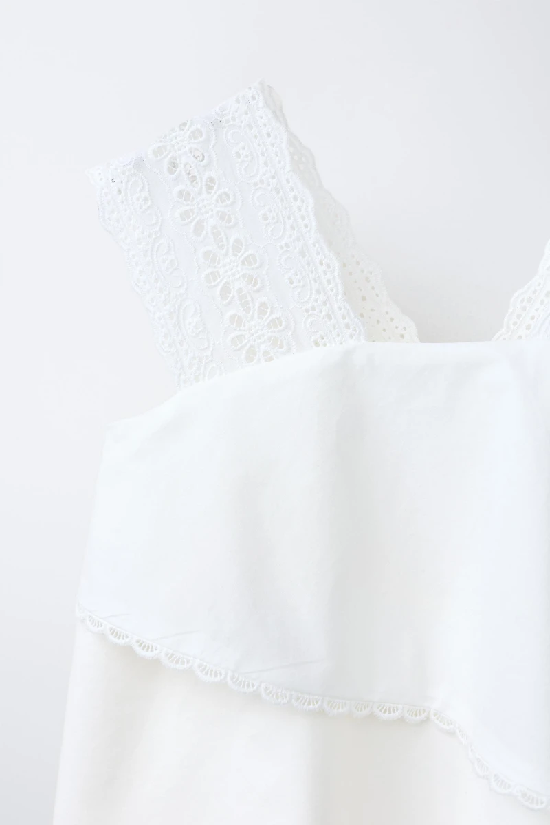ROMANTIC EMBROIDERED LAYERED DRESS