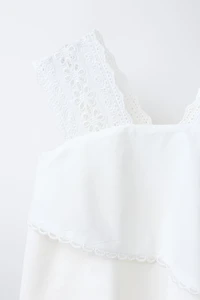 ROMANTIC EMBROIDERED LAYERED DRESS