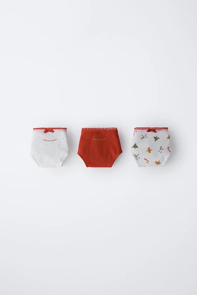 AGES 6-14 / THREE-PACK OF TREE AND COOKIE UNDERWEAR