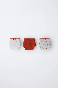 AGES 6-14 / THREE-PACK OF TREE AND COOKIE UNDERWEAR
