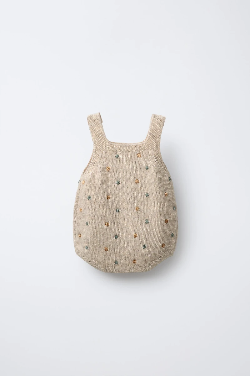 SMALL BALL KNIT JUMPSUIT