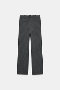 HERRINGBONE STRAIGHT LEG PANTS