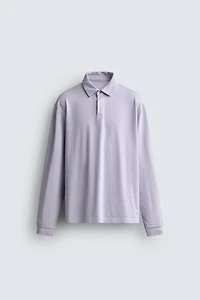 REGULAR FIT POLO SWEATSHIRT