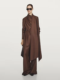 Chemisier à col volume 100 % laine - STUDIO