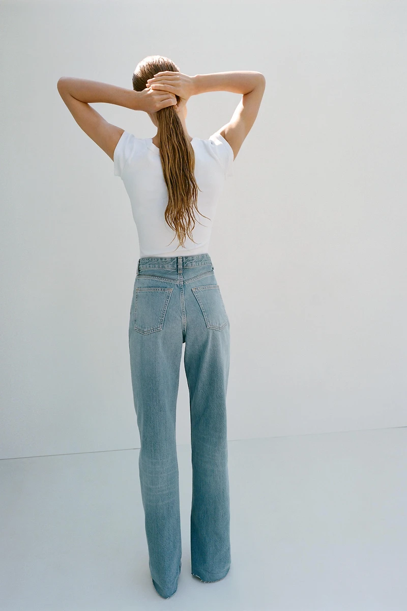 JEAN TRF COUPE LARGE TAILLE HAUTE