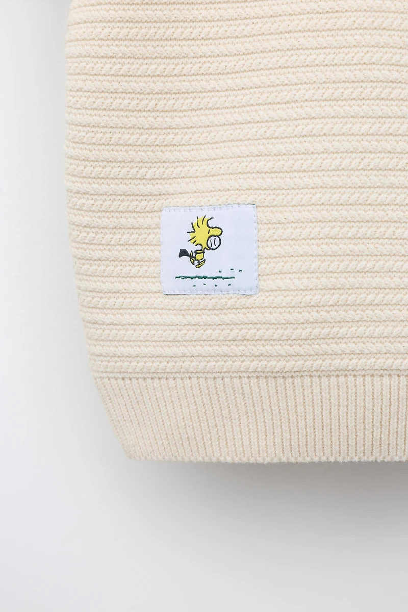 EMBROIDERED SNOOPY PEANUTS™ KNIT VEST
