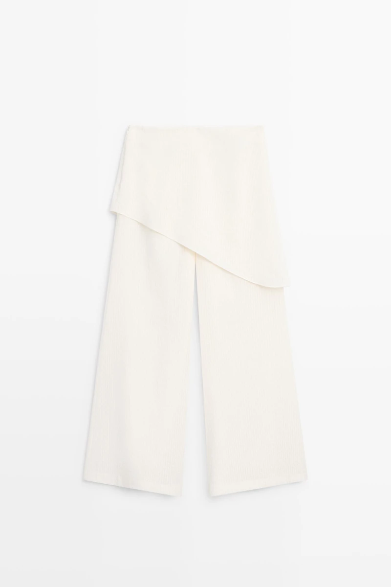 Total look textured skort