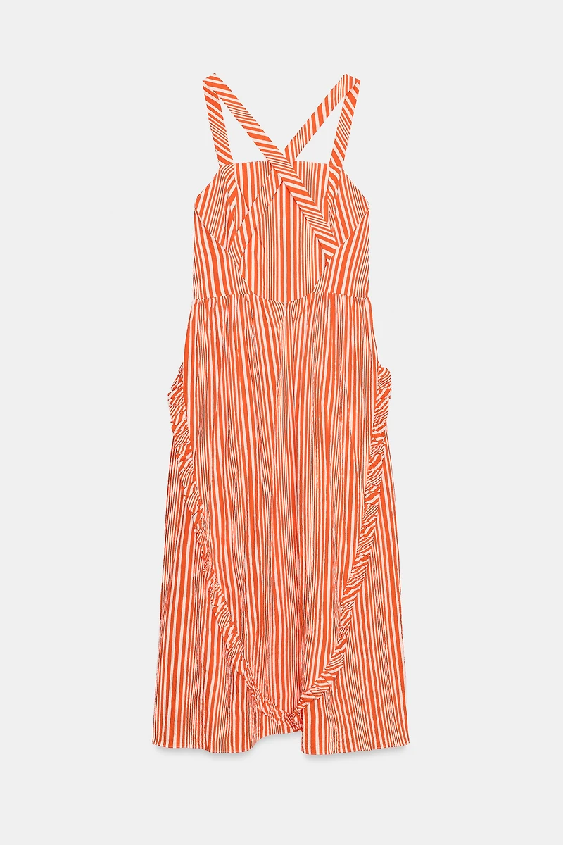 ZW COLLECTION STRIPED MIDI DRESS