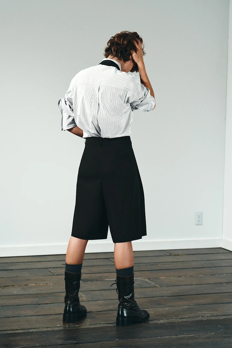 POPLIN SHIRT WITH TIE