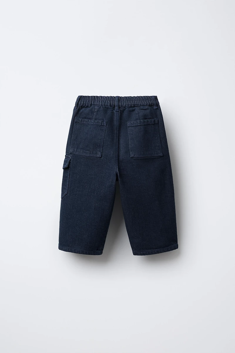 BRUSHED CARGO JEANS