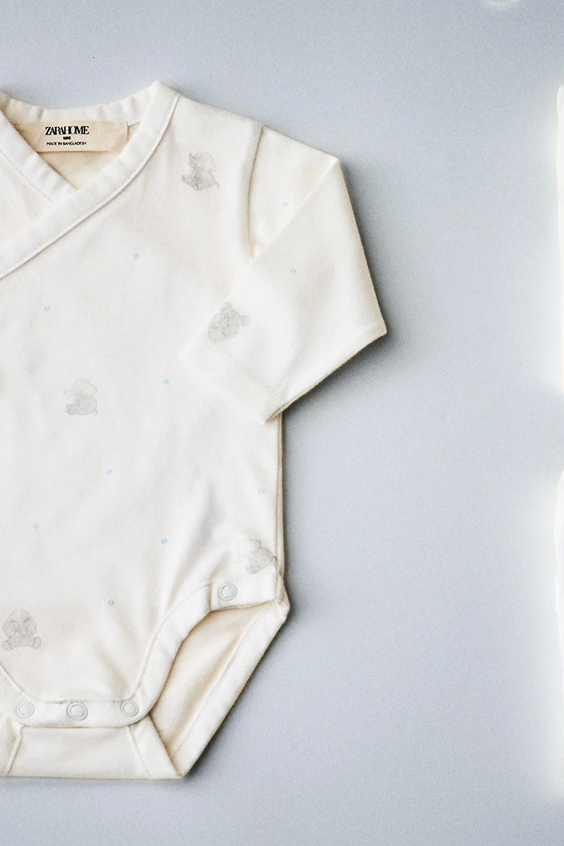 ELEPHANT BABY BODYSUIT (SET OF 3)