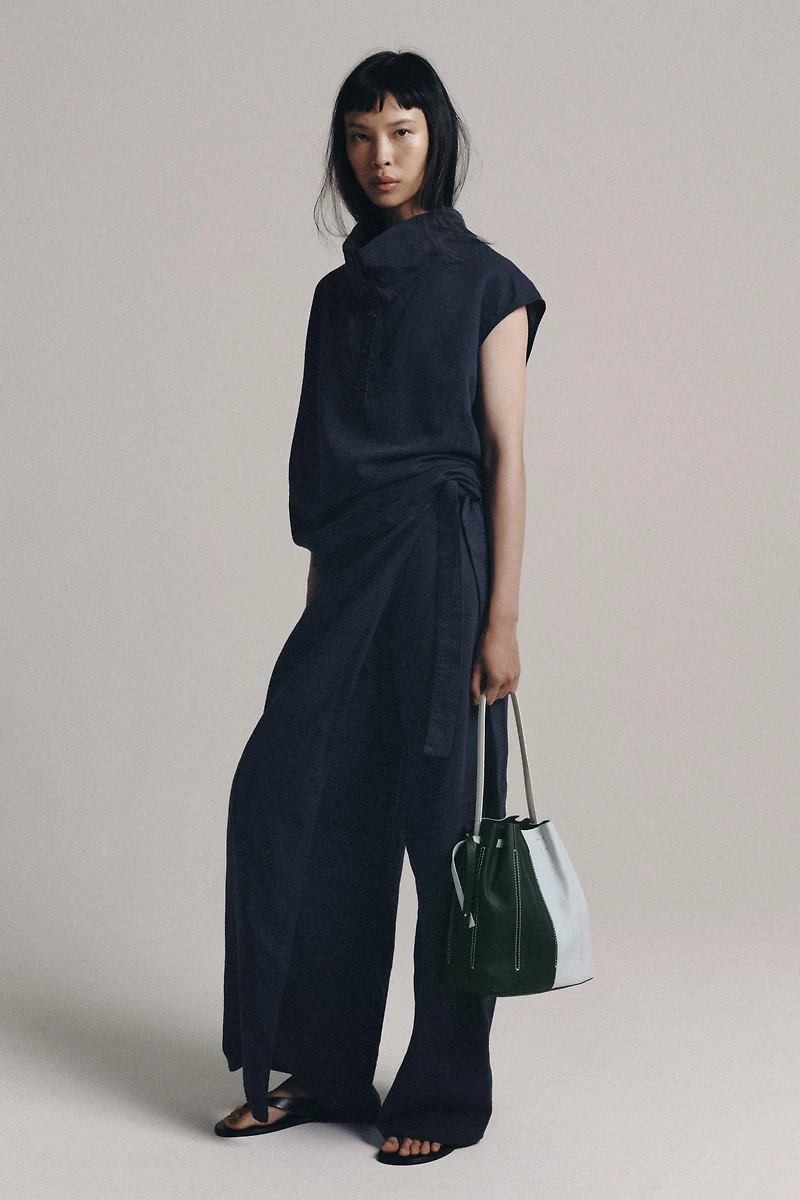 ZW COLLECTION LINEN SARONG TROUSERS