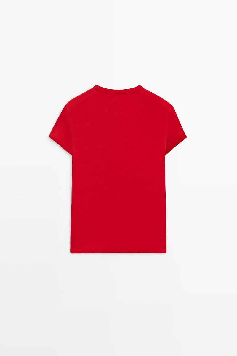 T-shirt manches courtes coton mélangé