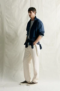 COTTON & HEMP RELAXED STRAIGHT JEANS