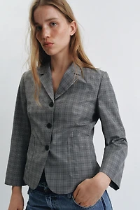ZW COLLECTION PLAID BLAZER