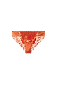 SATIN EFFECT LACE PANTIES